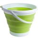Ведро 10 литров туристическое складное Collapsible Bucket Зеленое 10393 фото 1