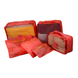 Органайзер дорожного комплекта 6шт Travel Organiser Kit Красный 4579 фото 2