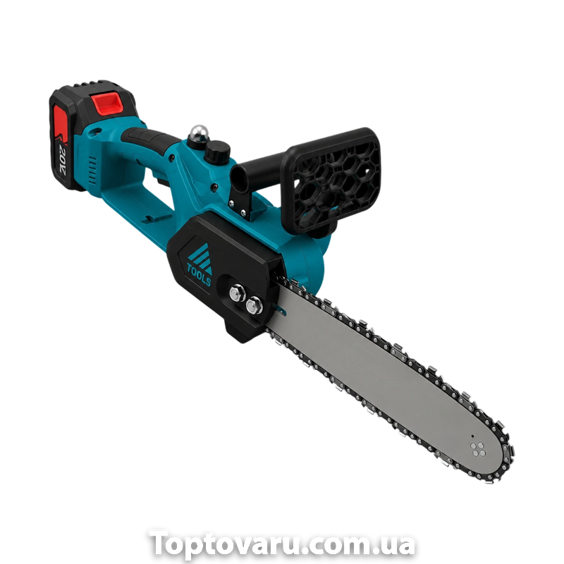 Пила аккумуляторная цепная с 2 аккумуляторами в чемодане Electric saw M-9020 Голубая 26015 фото