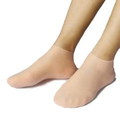 Силіконові зволожуючі шкарпетки для догляду за ногами Silicone moisturizing socks Бежеві 18932 фото