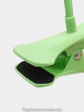 Гнучкий тримач для телефону прищіпка LRZJ LR-01 Зелений 11306 фото