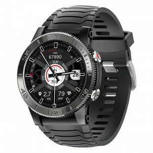 Смарт-годинник чоловічий North Edge XTrek Black з компасом у фірм. коробочці 15053 фото
