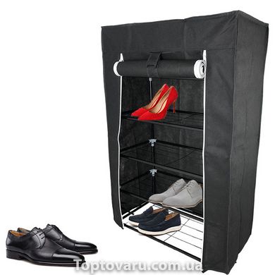 Складной тканевый шкаф для обуви FH-5556 Черный 4000 фото