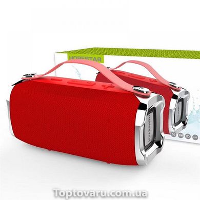 Портативна бездротова вологозахищена стерео колонка Hopestar H36 Mini Супер Баси червона 388 фото