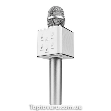 Караоке-мікрофон Q9 silver із чохлом 10530 фото