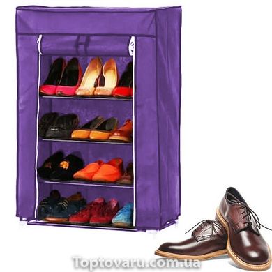 Складной тканевый шкаф для обуви FH-5578 Фиолетовый 4889 фото