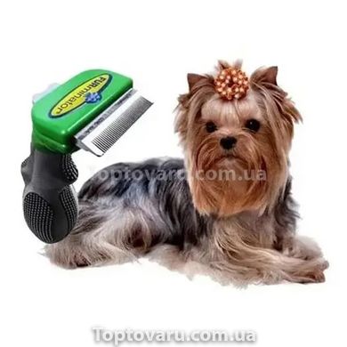 Фурминатор для чистки шерстки для кошек и собак лезвия 4,5 см с кнопкой FURminator 10509 фото