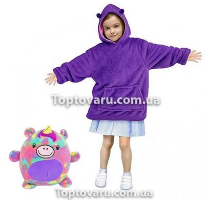Дитячий худі-трансформер (толстовка) Huggle Pets Фіолетовий 7700 фото
