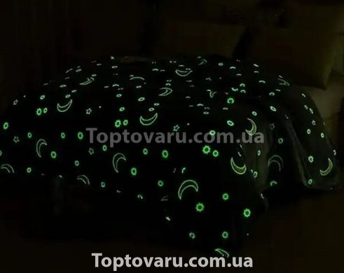 Детское флуоресцентное одеяло Звёзды Magic Blanket 100Х150 Розовое 8722 фото
