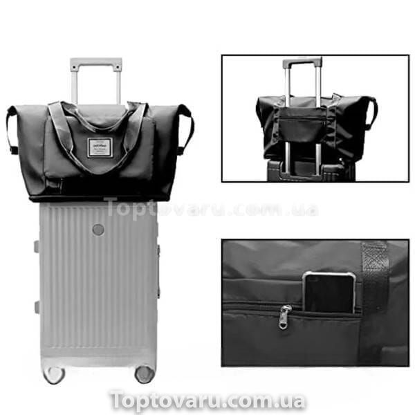 Сумка дорожня збільшується в глибину Unisex BAG XL-1029 Чорна 26612 фото