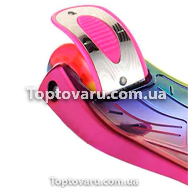 Самокат детский Best Scooter 0072D, колёса PU светятся Розовый 5473 фото