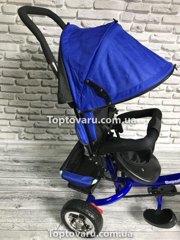Детский трехколесный велосипед Best Trike 5588 CИНИЙ, родительская ручка и звонок 1860 фото