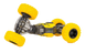 Трюкова машинка трансформер перевертень Stunt Moka 32 см жовта NEW фото 2