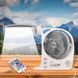 Вентилятор портативний акумуляторний 6в1 на сонячній панелі 3.2V/5500 мАг GD-8028/N283 Білий 26269 фото 6