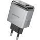 Зарядное устройство блок питания BOROFONE BN22 Lena PD65W (2C1A) charger set (C to C(EU) Серое 31752 фото 2