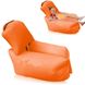 Ламзак надувной с подушкой Оранжевый 3678 фото 1