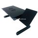 Портативный складной столик для ноутбука с вентиляцией LAPTOP TABLE T6 Черный 3770 фото 2