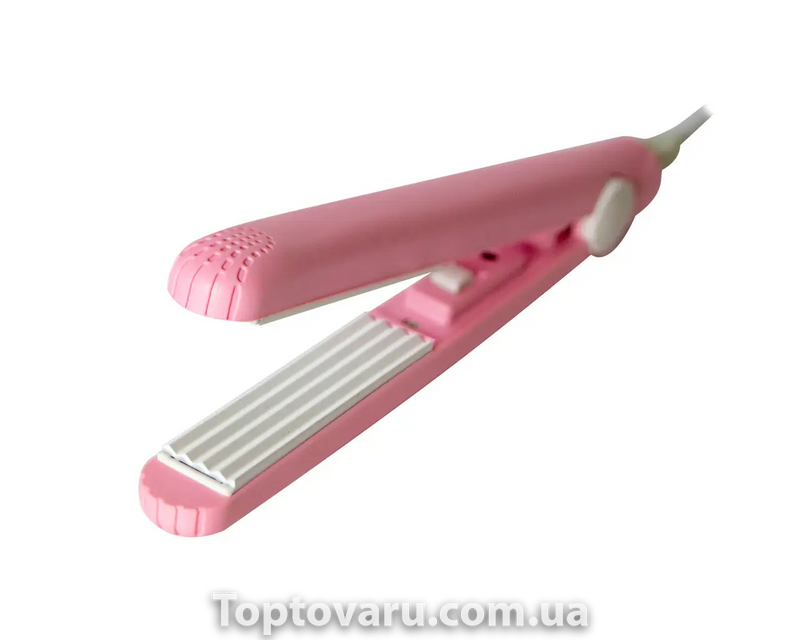 Мини плойка гофре GM 2986 Розовая 11313 фото