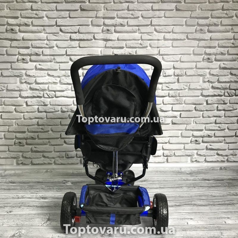 Детский трехколесный велосипед Best Trike 5588 CИНИЙ, родительская ручка и звонок 1860 фото