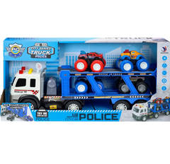 Іграшка Трейлер Поліція 4 машинки Police 15285 фото