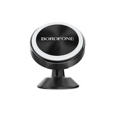 Держатель для мобильного BOROFONE BH5 Platinum металлический magnetic in-car holder for dashboard Black BH5B-00001 фото