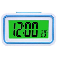 Часы настольные с будильником говорящие Kenko KK 9905 TR Голубые 17811 фото