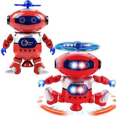 Танцующий светящийся интерактивный робот Dancing Robot Красный