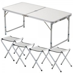 Стол и стулья для пикника Folding Table Белый