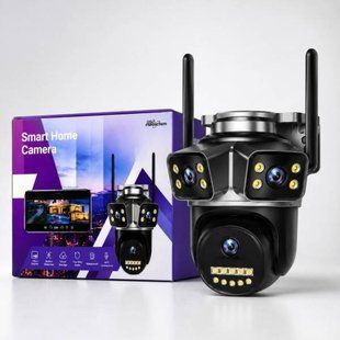 Камера відеоспостереження 4G QD18 водонепроникна з нічним баченням та датчиком руху Чорна 38268 фото