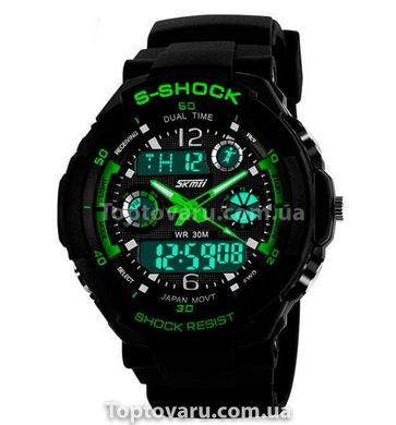 Часы детские Skmei S-Shock Green 0931для детей от 12 лет 14808 фото