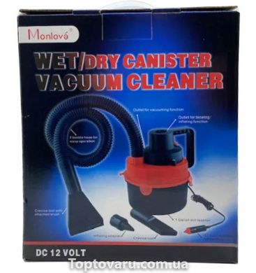 Автомобільний пилосос Vacuum Cleaner BIG 12V Червоний 4318 фото