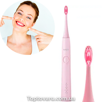 Электрическая зубная щетка Electronic Massage Toothbrush VGR Розовая 8749 фото