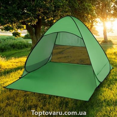 Пляжная палатка с защитой от ультрафиолета - размер 150/165/110 - зеленая 4879 фото