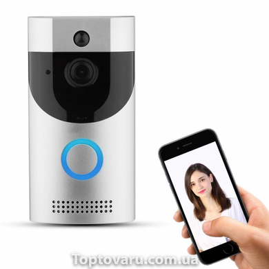 Домофон Anytek Smart Doorbell B30 1080p с Wi-Fi и датчиком движения Серый 2230 фото