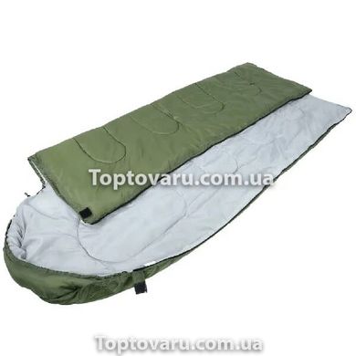 Спальный мешок туристический с односторонней молнией (А11) 190 х 70см Зеленый 7356 фото