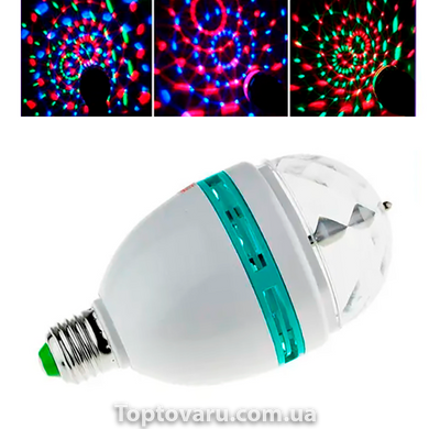 Обертова лампа LED Full Color Rotating Lamp 9191 фото