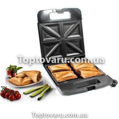 Тостер сендвічница на 4 скибочки Domotec MS-7718 5785 фото