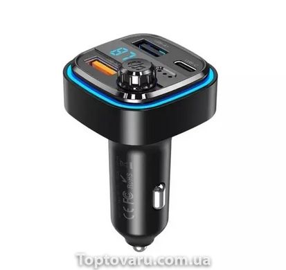 FM модулятор автомобільний XO BCC08 Smart Bluetooth MP3+5V 3.1A 11808 фото