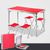 Стіл і стільці для пікніка Folding Table Червоний 3690 фото