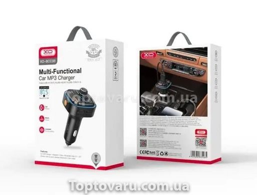 FM модулятор автомобильный XO BCC08 Smart Bluetooth MP3+5V 3.1A 11808 фото