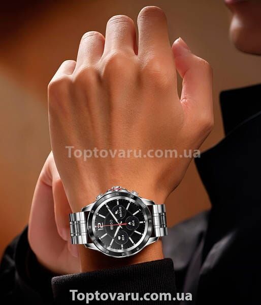 Смарт-годинник Smart Terminator New Silver у фірм. коробочці 15026 фото