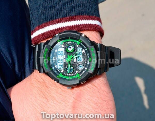 Часы детские Skmei S-Shock Green 0931для детей от 12 лет 14808 фото