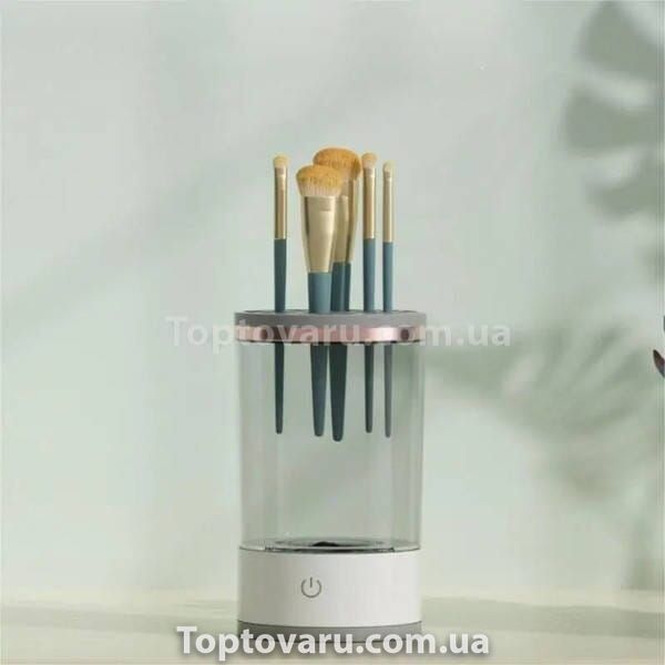 Очиститель кистей для макияжа аккумуляторный Makeup Cleaning Brush Белый 19323 фото