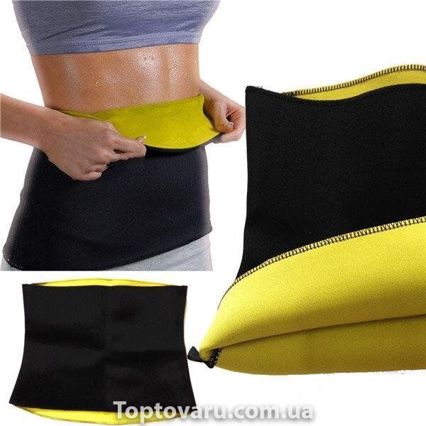 Пояс для схуднення Hot Shapers цілісний Чорний з жовтим р-р XXL 1902 фото