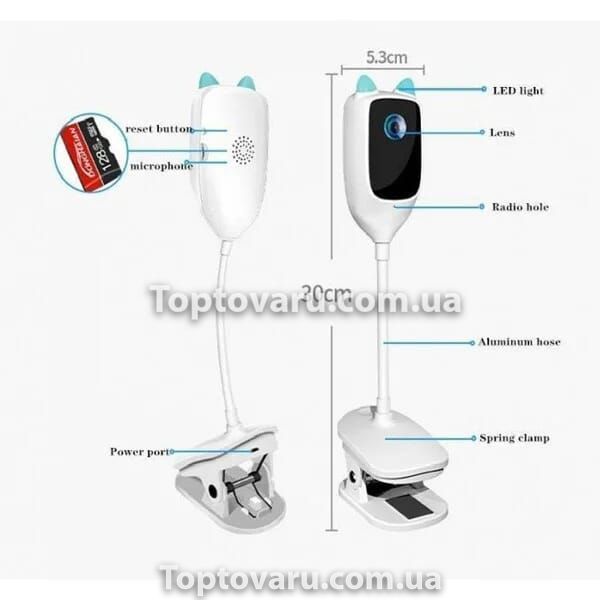 Розумна відеоняня з датчиком руху з двостороннім зв'язком SMART WIFI C1 7322 фото