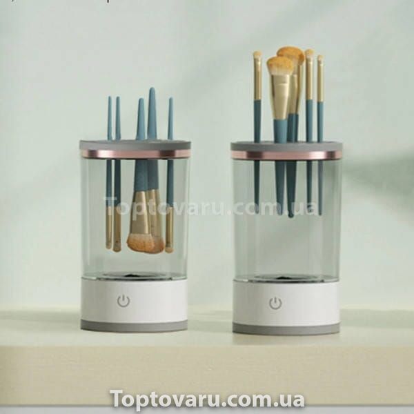 Очиститель кистей для макияжа аккумуляторный Makeup Cleaning Brush Белый 19323 фото
