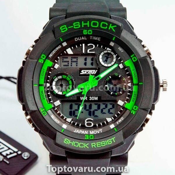 Часы детские Skmei S-Shock Green 0931для детей от 12 лет 14808 фото