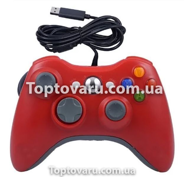 Провідний Джойстик XBOX U360 Червоний 3788 фото