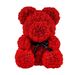 Ведмедик з 3D троянд Zupo Crafts 25 см Червоний 131 фото 3
