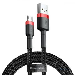 Кабель Baseus Cafule Cable USB For Micro 1.5A 2m Red+Black CAMKLF-C91-00001 фото